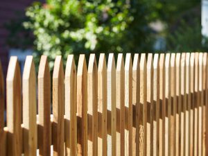 Photo of a wood picket fence in Houma Louisiana