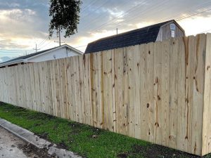 Photo of wood privacy fence in Houma, Louisiana