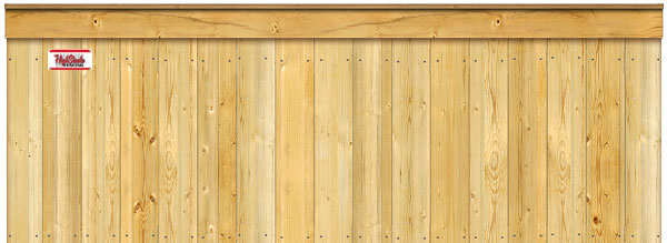 Cap and Wrap - Wood Fence Option