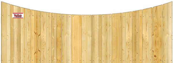 Concave Top Cut - Wood Fence Option